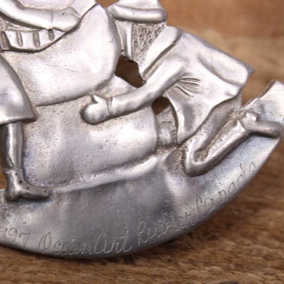 1997 Vintage Ocean Art Pewter Christmas Ornament - Picture 6 of 6